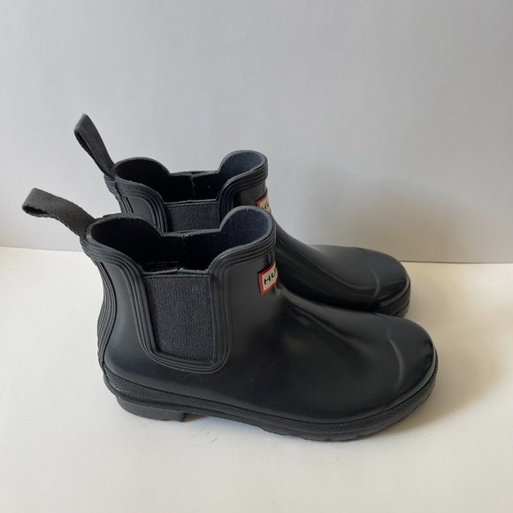 NWOB Hunter Original Chelsea Boot ~ Navy ~ Size 6 - Picture 2 of 6